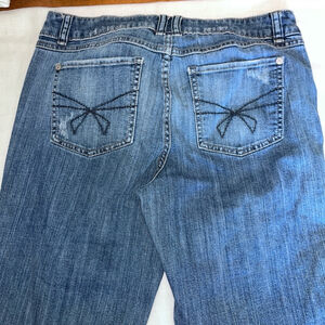 Elle Hip Hugger Bermuda Distressed Walking Shorts